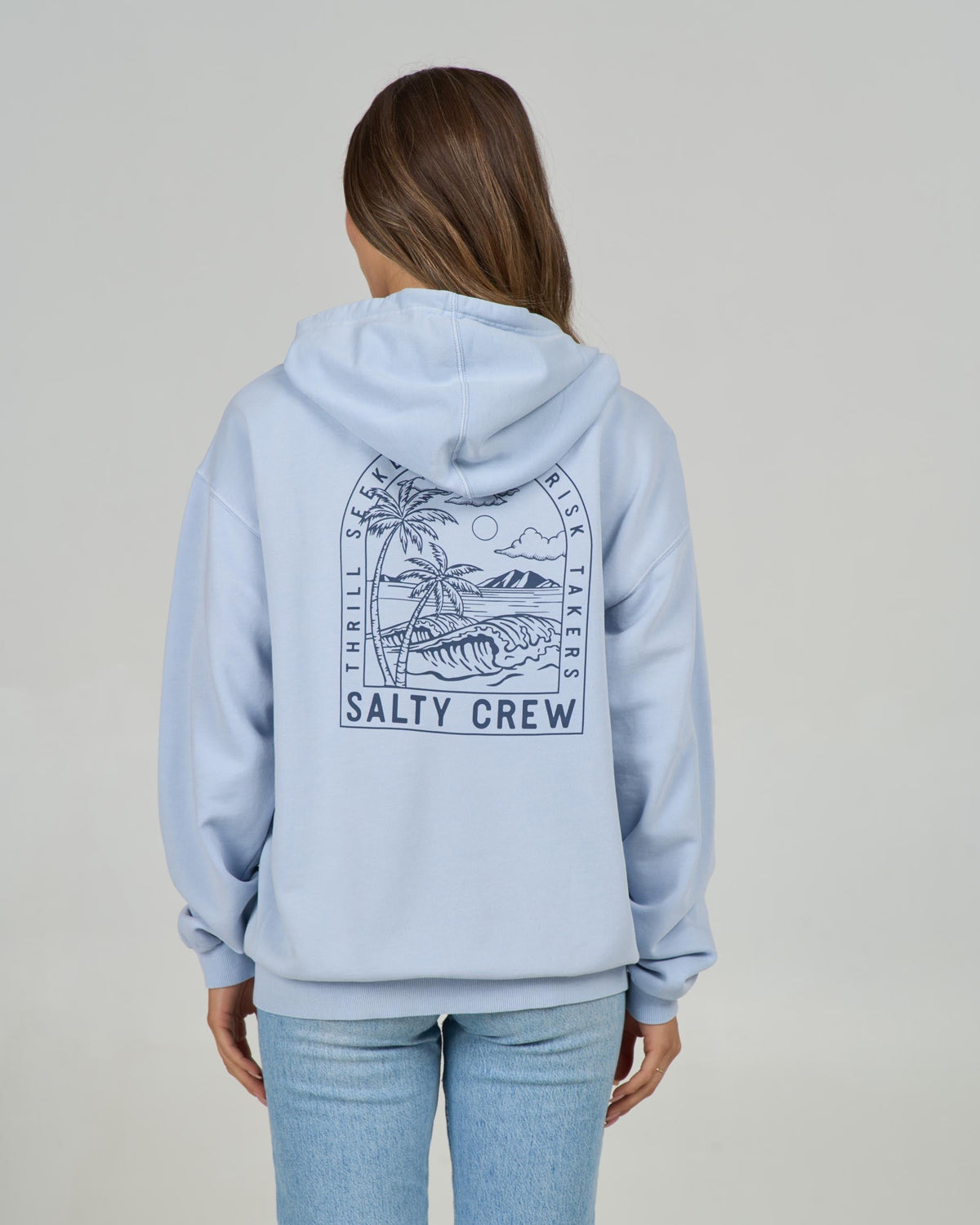 ARCHWAY ZIP HOODY - Fog | Salty Crew