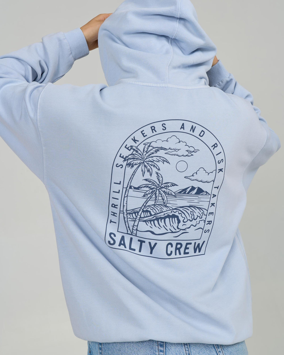 ARCHWAY ZIP HOODY - Fog | Salty Crew