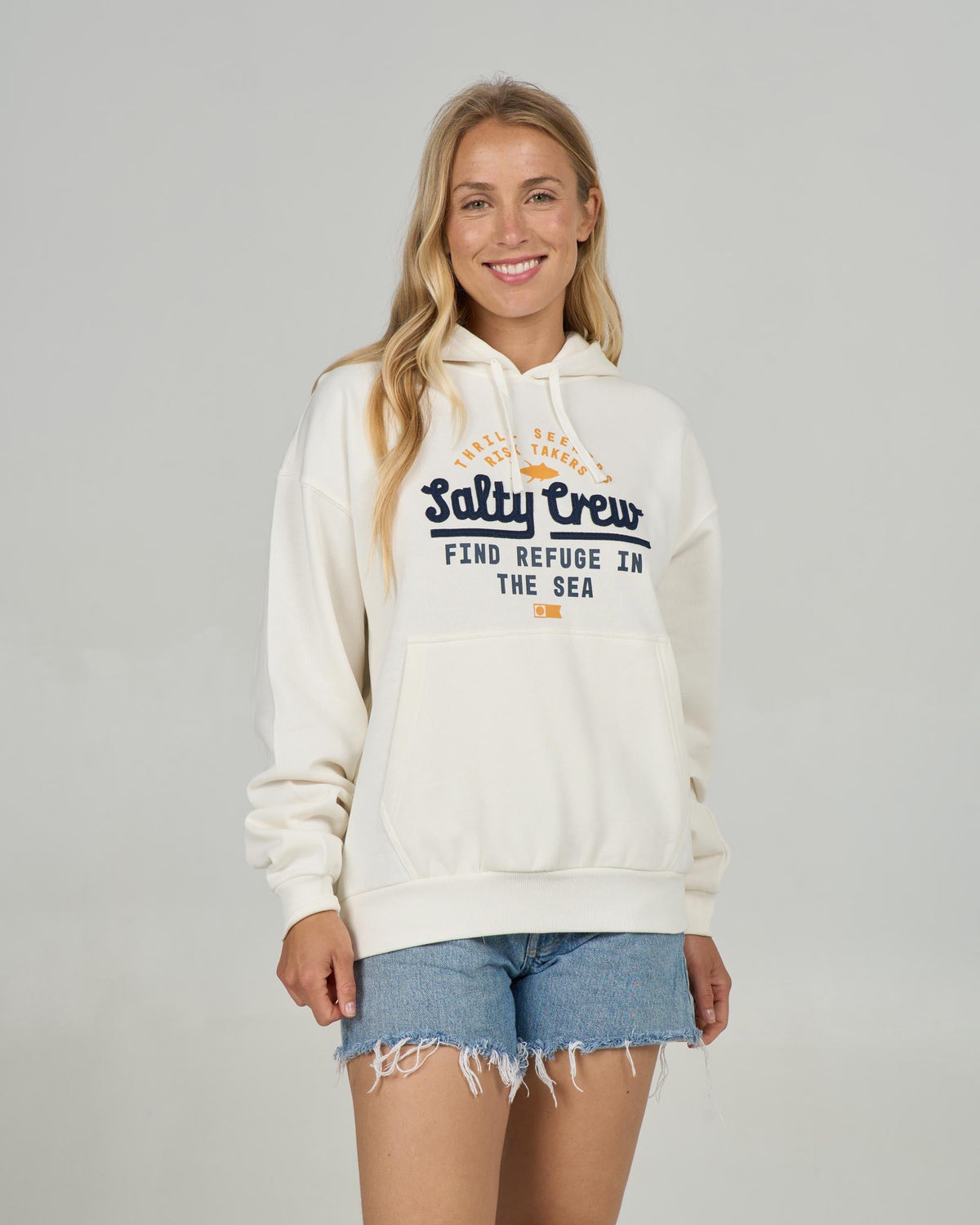 UNSCRIPTED HOODY - Off White | Salty Crew