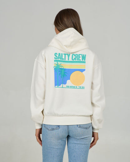 SIMPLICITY ZIP HOODY - Off White | Salty Crew