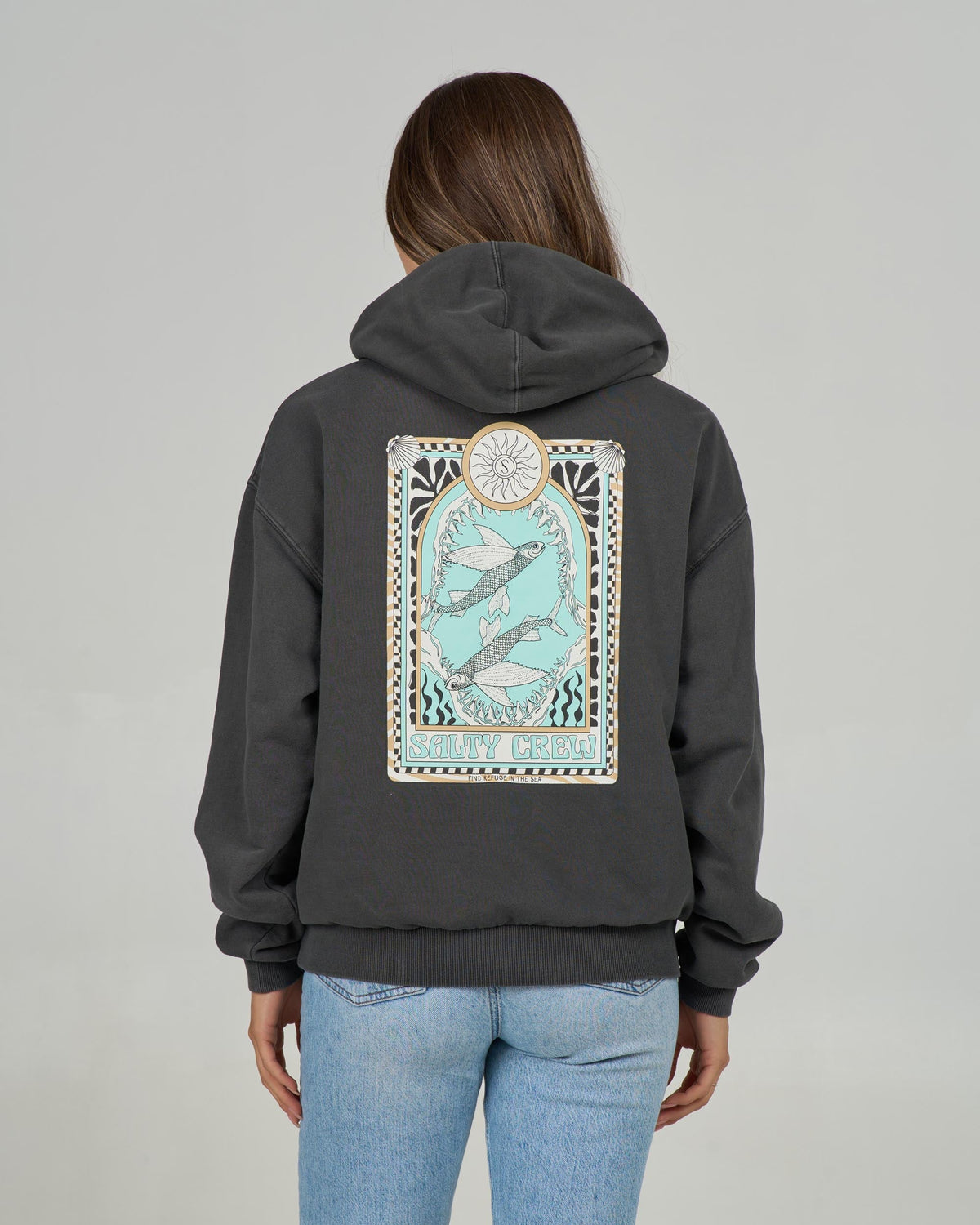 ZODIAC HOODY - Faded Black | Salty Crew