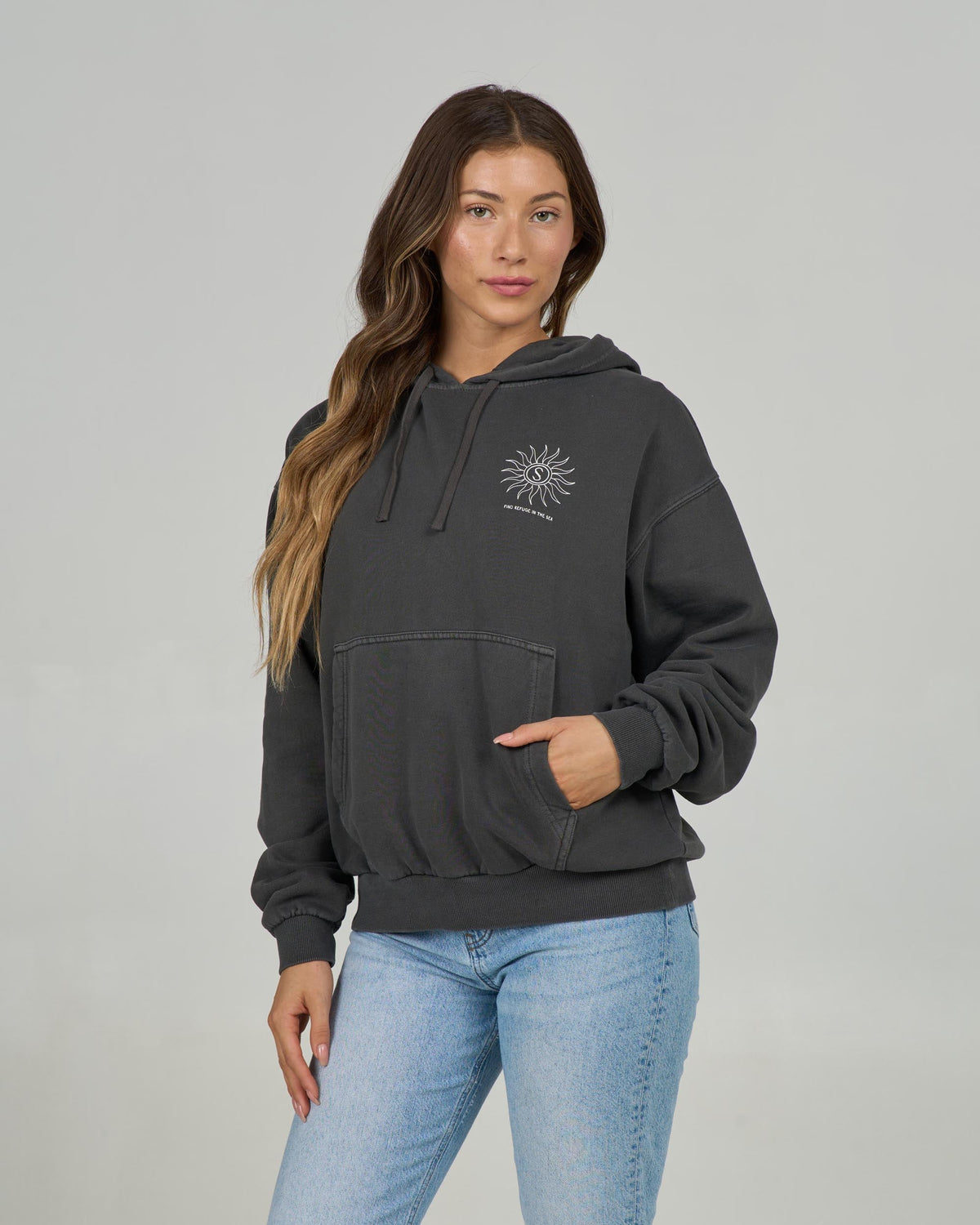 ZODIAC HOODY - Faded Black | Salty Crew