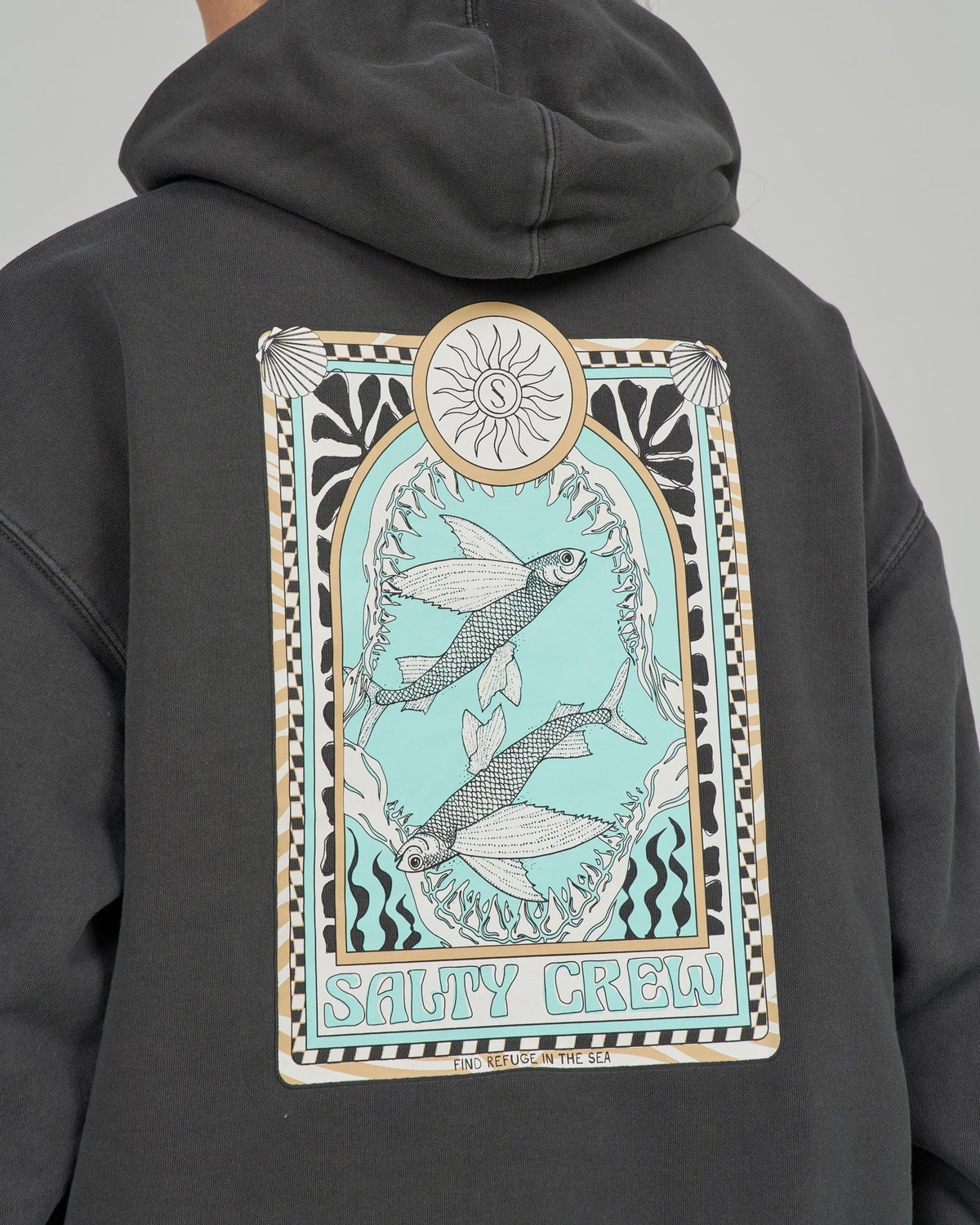 ZODIAC HOODY - Faded Black | Salty Crew