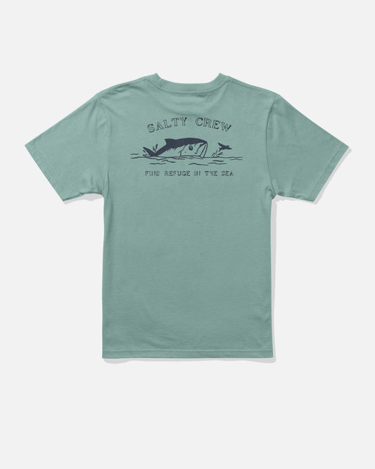 PEEKED BOYS SS TEE - Mackerel | Salty Crew