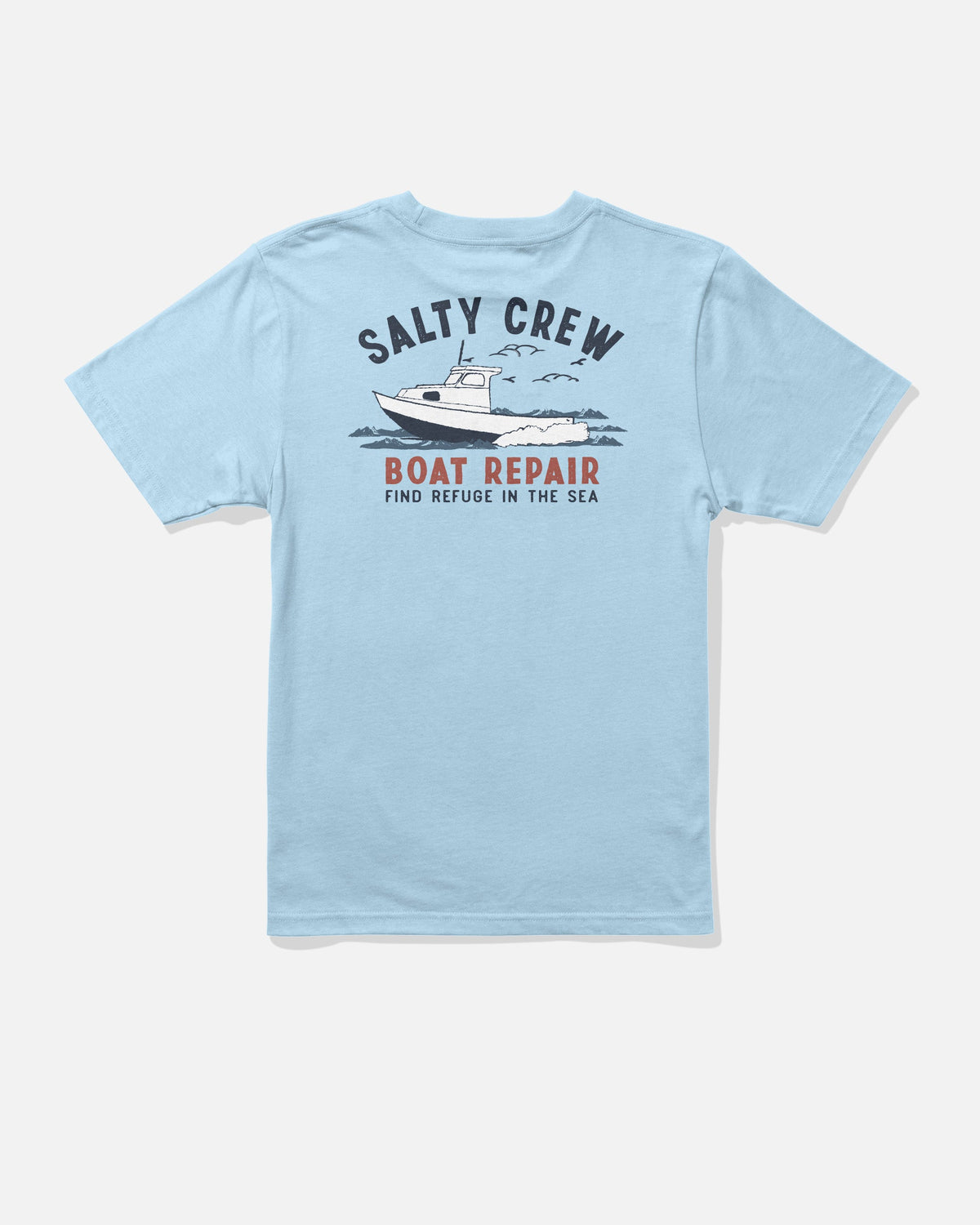 BOAT REPAIR BOYS SS TEE - Clear Sky | Salty Crew