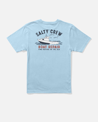 BOAT REPAIR BOYS SS TEE - Clear Sky | Salty Crew