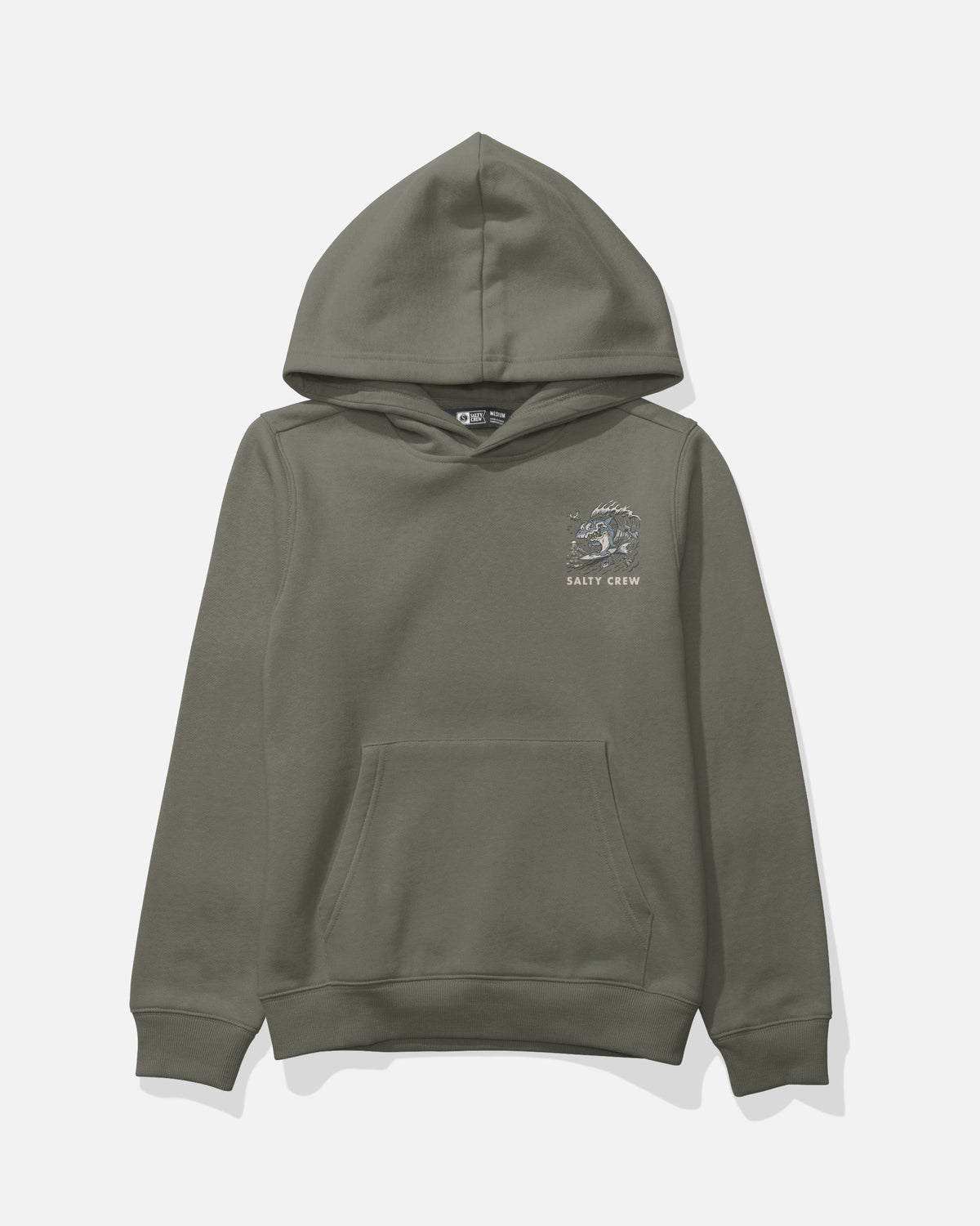SURF SHARK BOYS FLEECE - Dusty Olive | Salty Crew