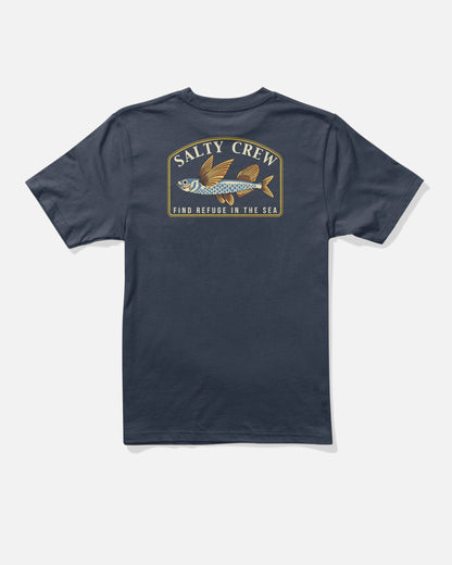 FLY HOME BOYS SS TEE - Navy | Salty Crew