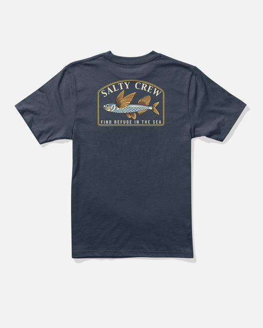 FLY HOME BOYS SS TEE - Navy | Salty Crew