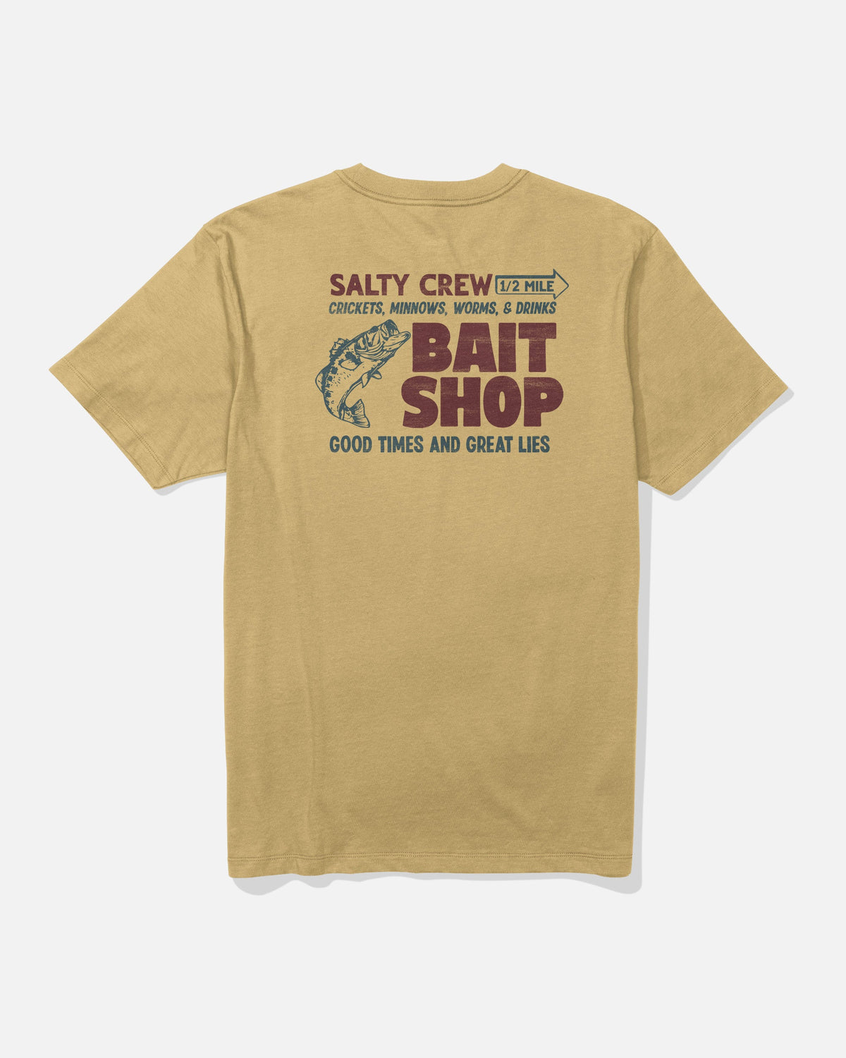 BAIT SHOP SS TEE - Mineral Yellow | Salty Crew