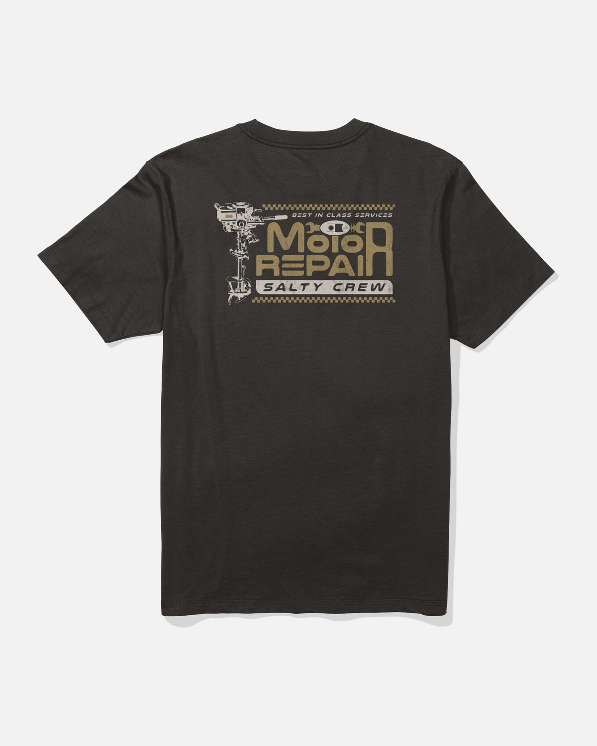 MOTOR REPAIR SS TEE - BLACK | Salty Crew