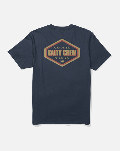 SHAPELY SS TEE - Navy | Salty Crew