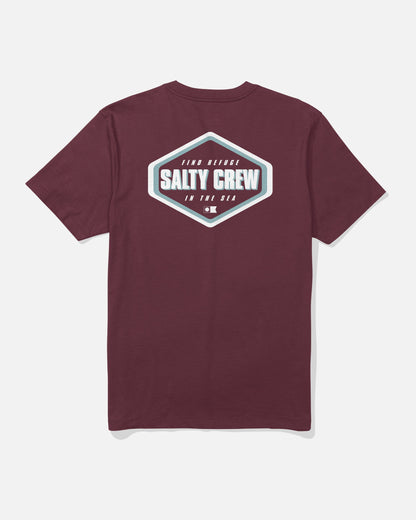 SHAPELY SS TEE - Burgundy | Salty Crew