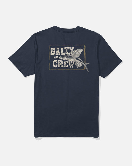 FLYER SS TEE - Navy | Salty Crew