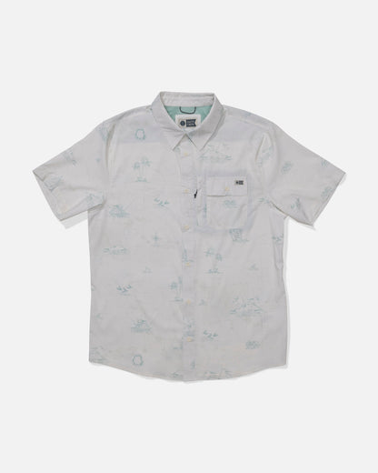 FLAGSHIP UV BUTTON UP - White | Salty Crew
