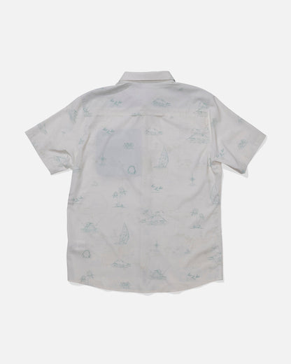 FLAGSHIP UV BUTTON UP - White | Salty Crew