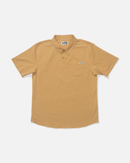 DRIFTER UV POLO - Bone Brown | Salty Crew