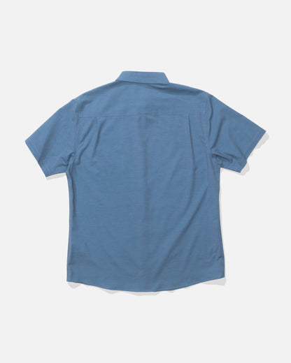 DRIFTER UV BUTTON UP - Mid Blue | Salty Crew
