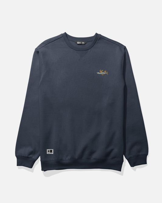 WORN IN CREW FLEECE - Navy | Salty Crew