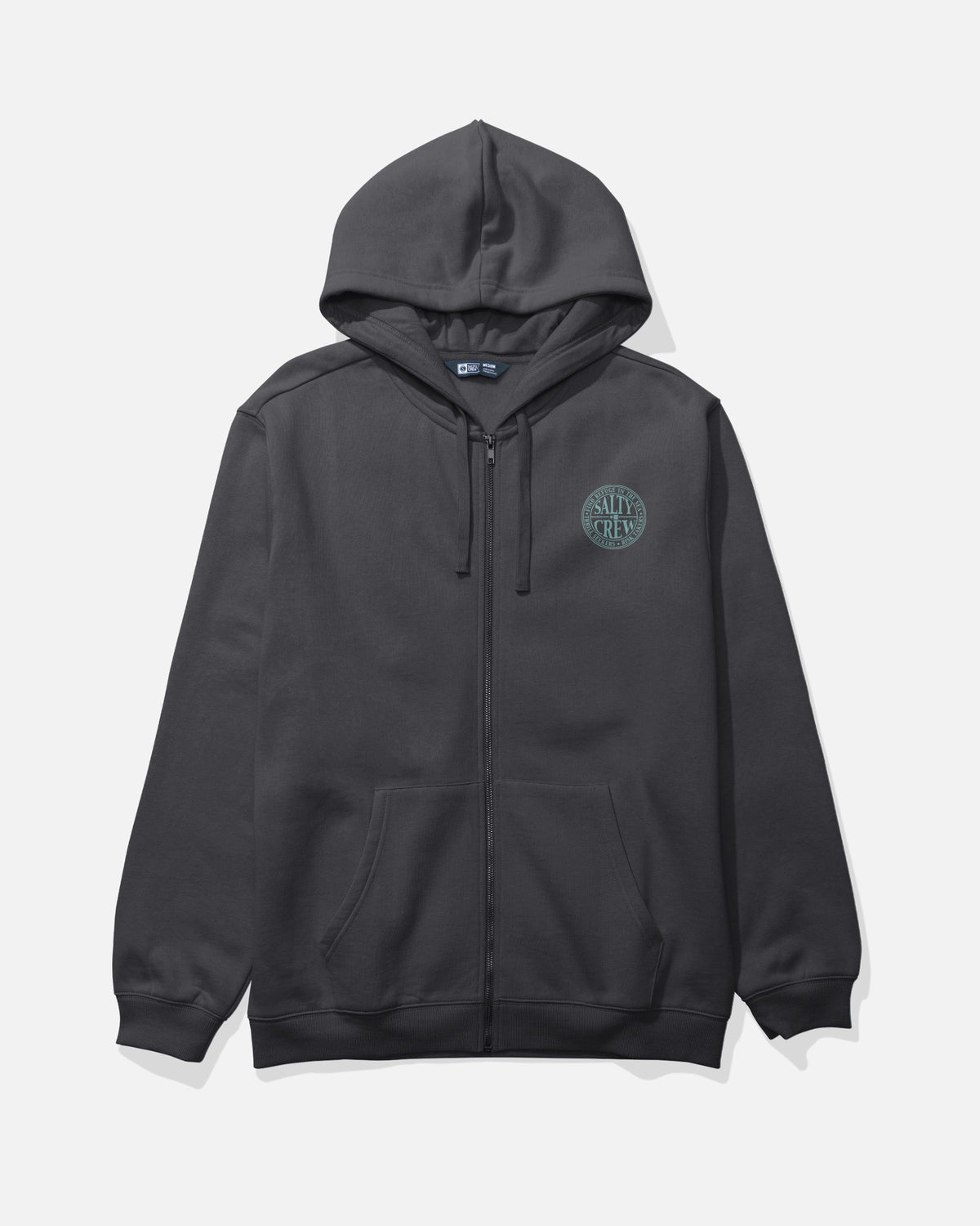 GLOBAL ZIP FLEECE - BLACK | Salty Crew