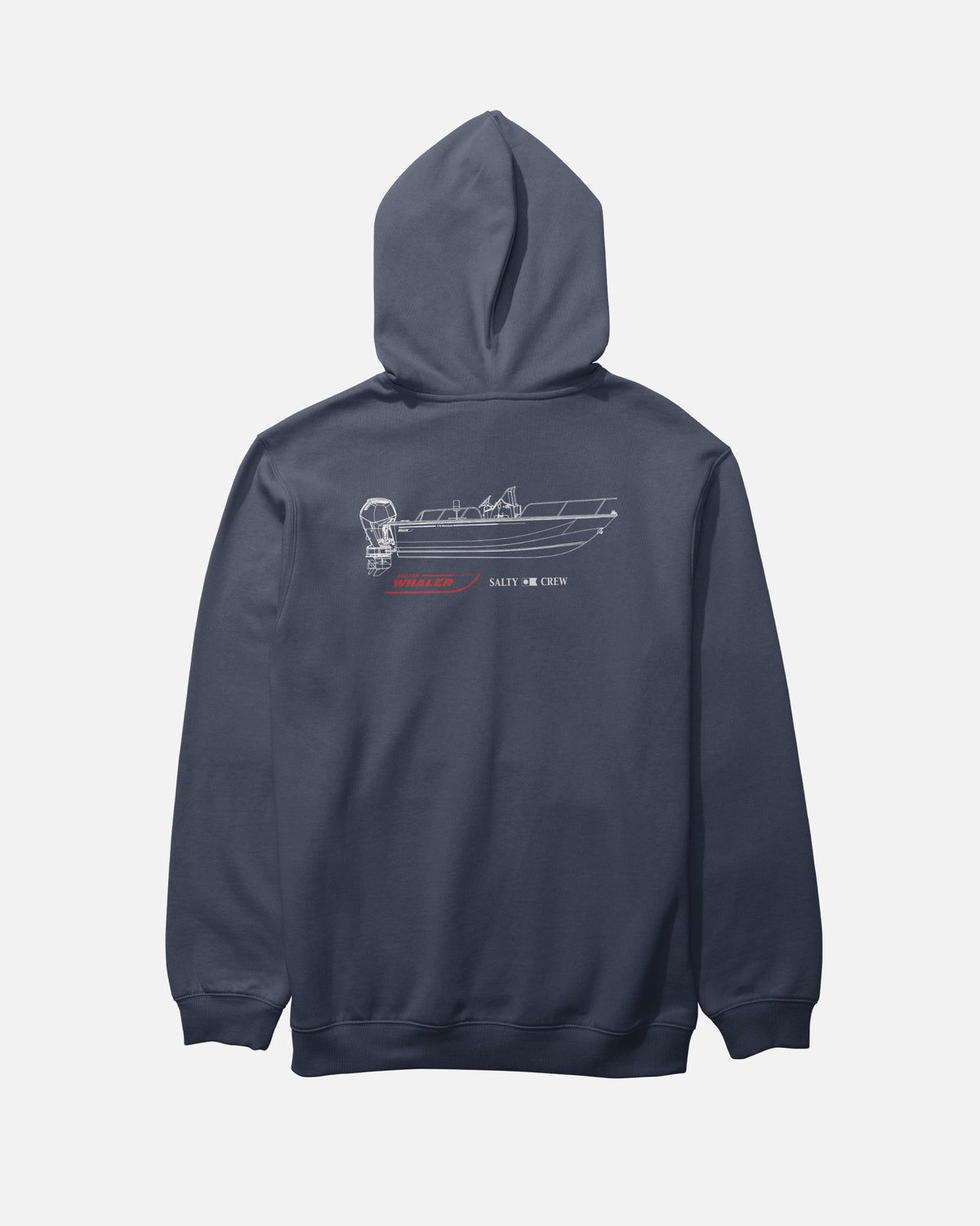 WHALER SCHEMATIC FLEECE - Navy | Salty Crew