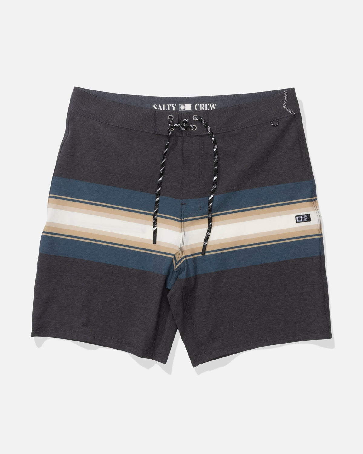 CREW STRIPE BOARDSHORT - Pirate Black | Salty Crew