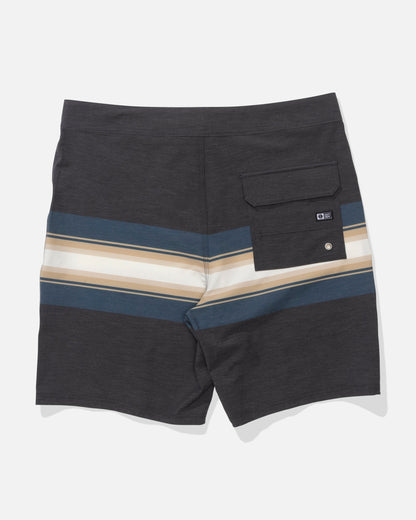 CREW STRIPE BOARDSHORT - Pirate Black | Salty Crew
