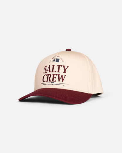 COORDINATES SNAPBACK - Offwhite/Red | Salty Crew
