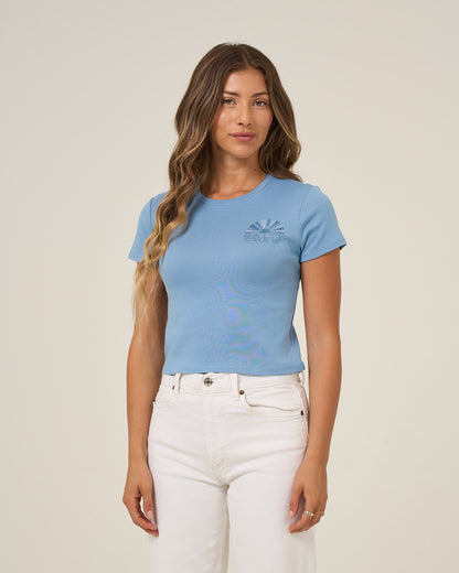 SUNSHINE BABY TEE - Ash Blue | Salty Crew