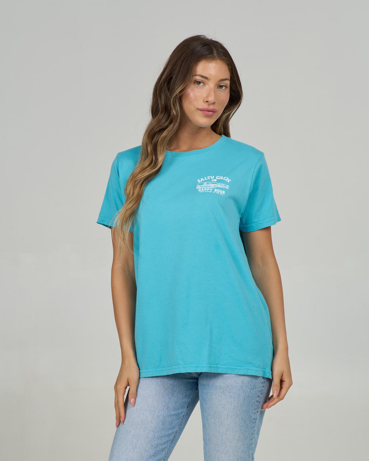 HAPPY HOUR B.F. TEE - Turquoise | Salty Crew