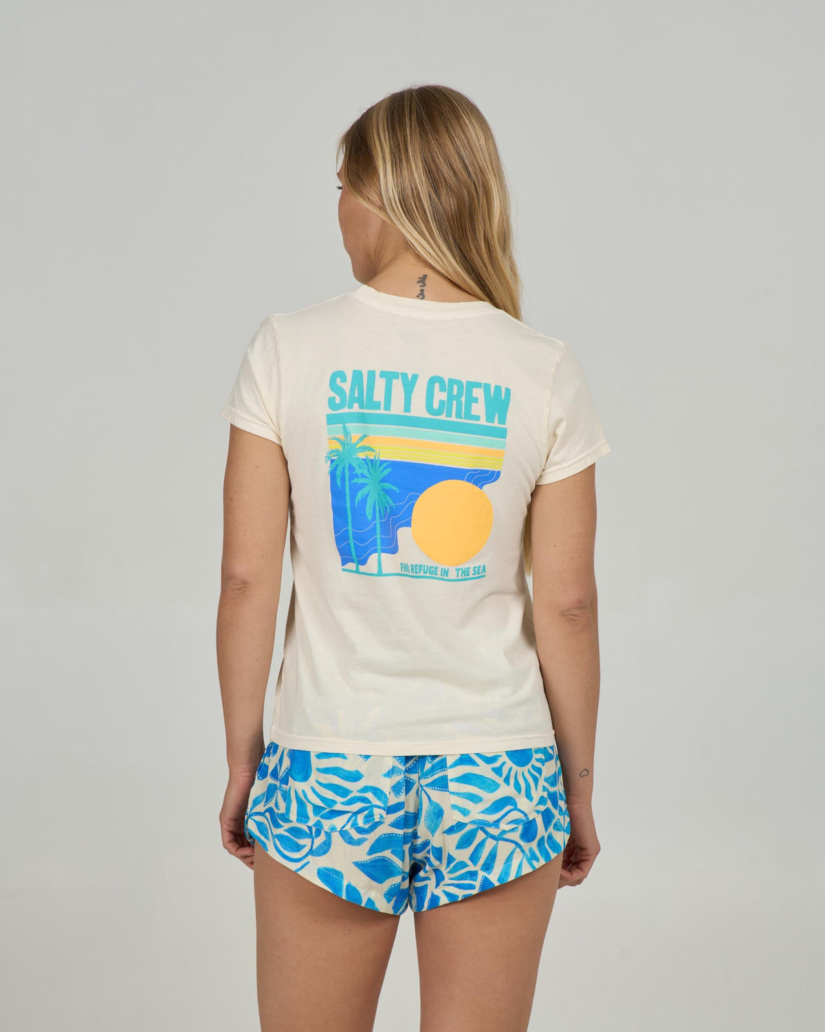 SIMPLICITY MODERN TEE - Off White | Salty Crew