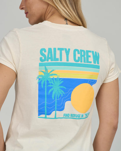 SIMPLICITY MODERN TEE - Off White | Salty Crew