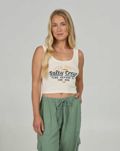 UNSCRIPTED TANK - Off White | Salty Crew