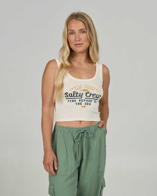 UNSCRIPTED TANK - Off White | Salty Crew