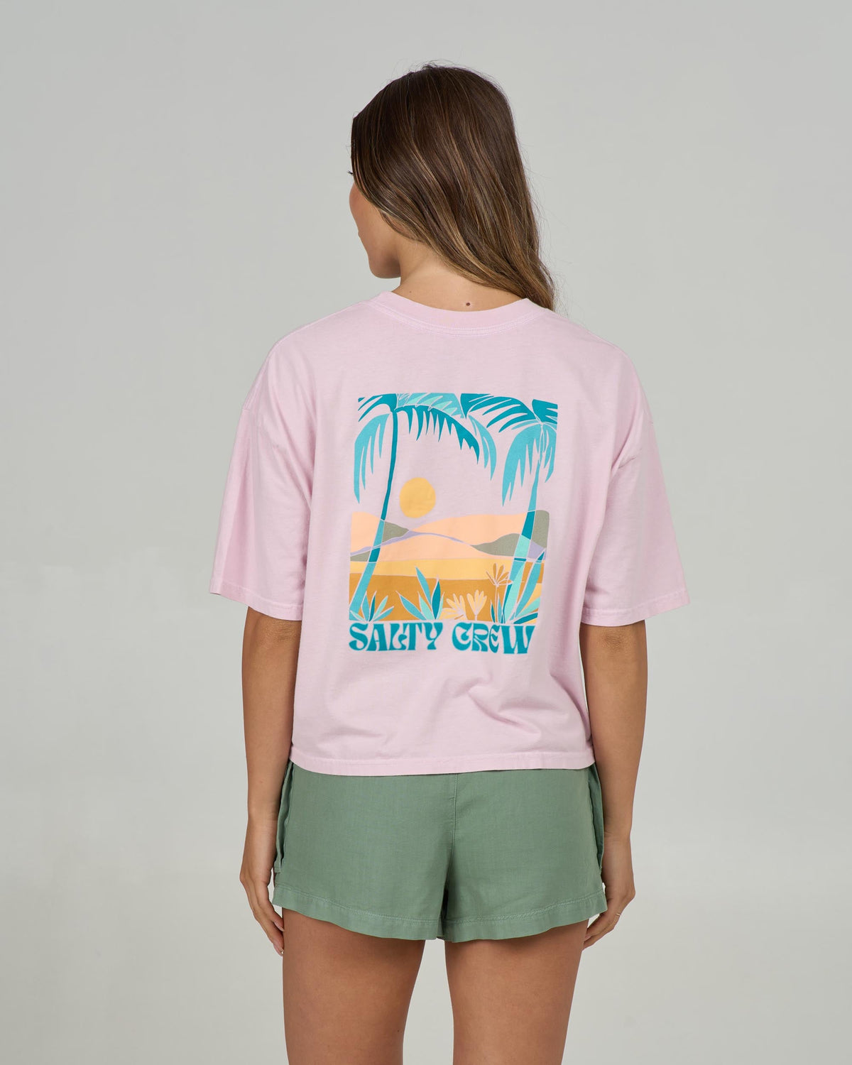 TRAVEL FAR SKIMMER TEE - Pink Skies | Salty Crew