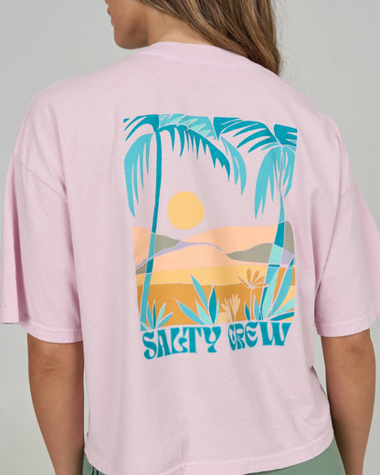 TRAVEL FAR SKIMMER TEE - Pink Skies | Salty Crew
