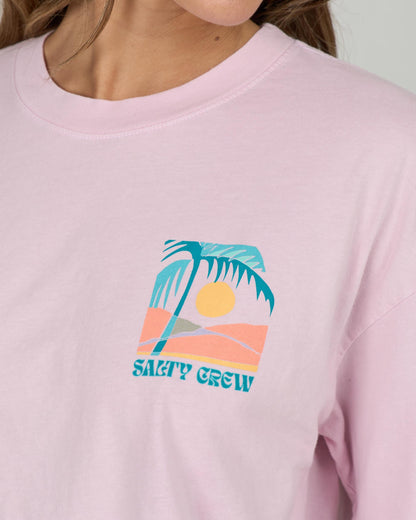 TRAVEL FAR SKIMMER TEE - Pink Skies | Salty Crew