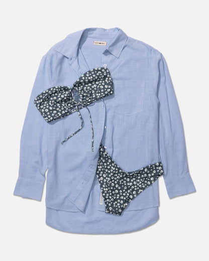 FALLING FLORAL BANDEAU - Fin Blue | Salty Crew
