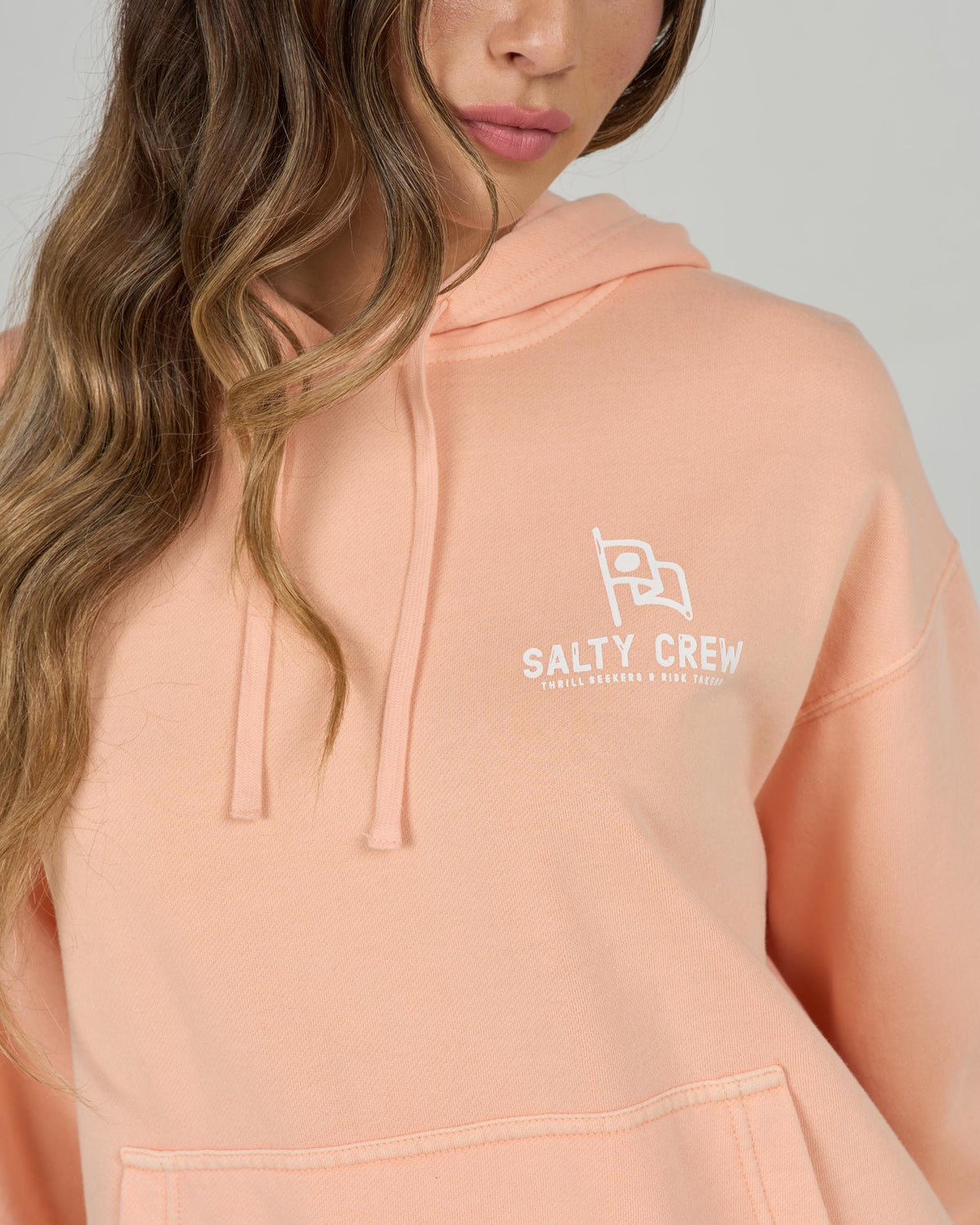 FLYING HIGH HOODY - Apricot | Salty Crew