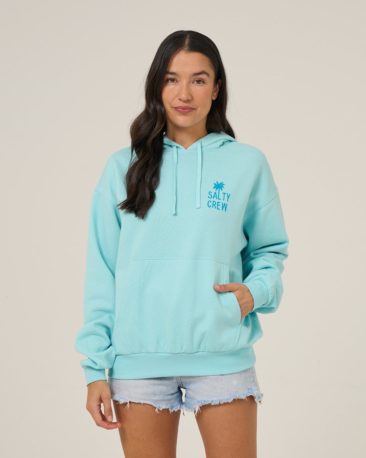 RISE AND SMILE HOODIE - Aquamarine | Salty Crew