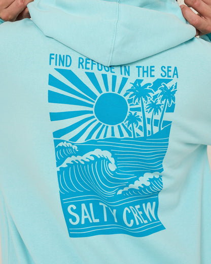 RISE AND SMILE HOODIE - Aquamarine | Salty Crew