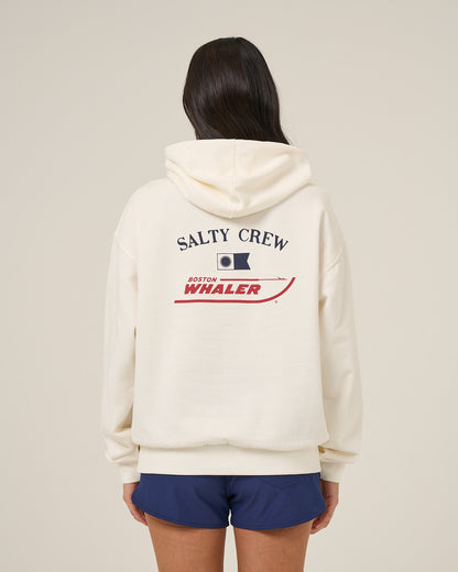 WHALER HOODIE - OFF WHITE | Salty Crew