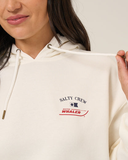 WHALER HOODIE - OFF WHITE | Salty Crew