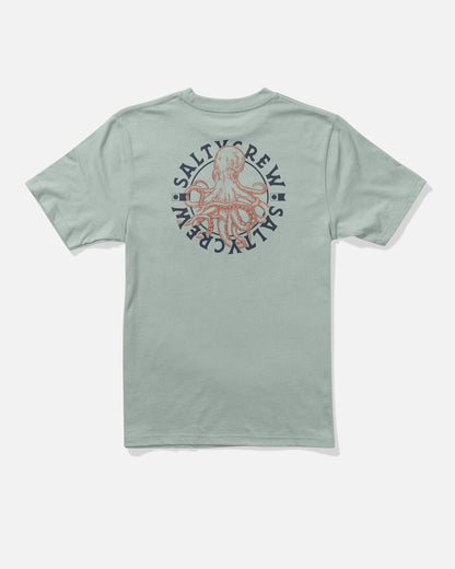 TENTACLES BOYS SS TEE - Aqua Grey | Salty Crew