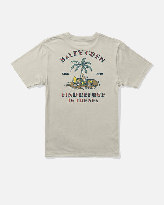 DESERTED BOYS SS TEE - Bone | Salty Crew