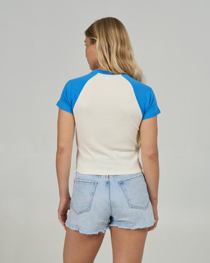 SAILOR DELIGHT RAGLAN TEE - Bold Blue | Salty Crew
