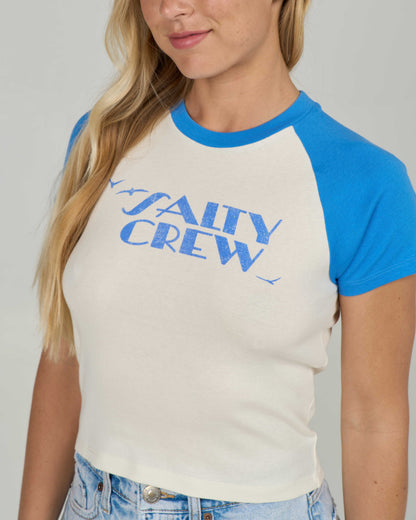 SAILOR DELIGHT RAGLAN TEE - Bold Blue | Salty Crew