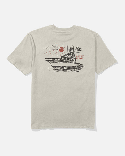ON BOARD CLASSIC SS TEE - Bone | Salty Crew