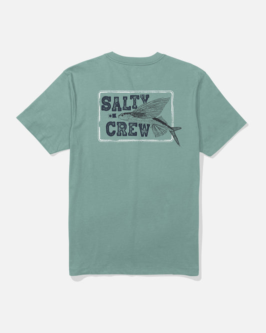 FLYER SS TEE - Mackerel | Salty Crew