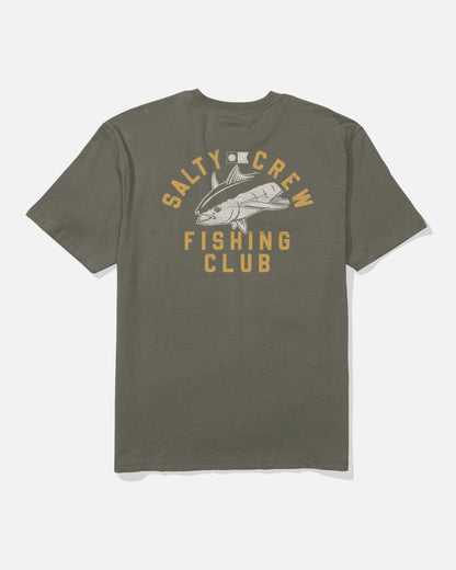 FISH CLUB CLASSIC SS TEE - Dusty Olive | Salty Crew